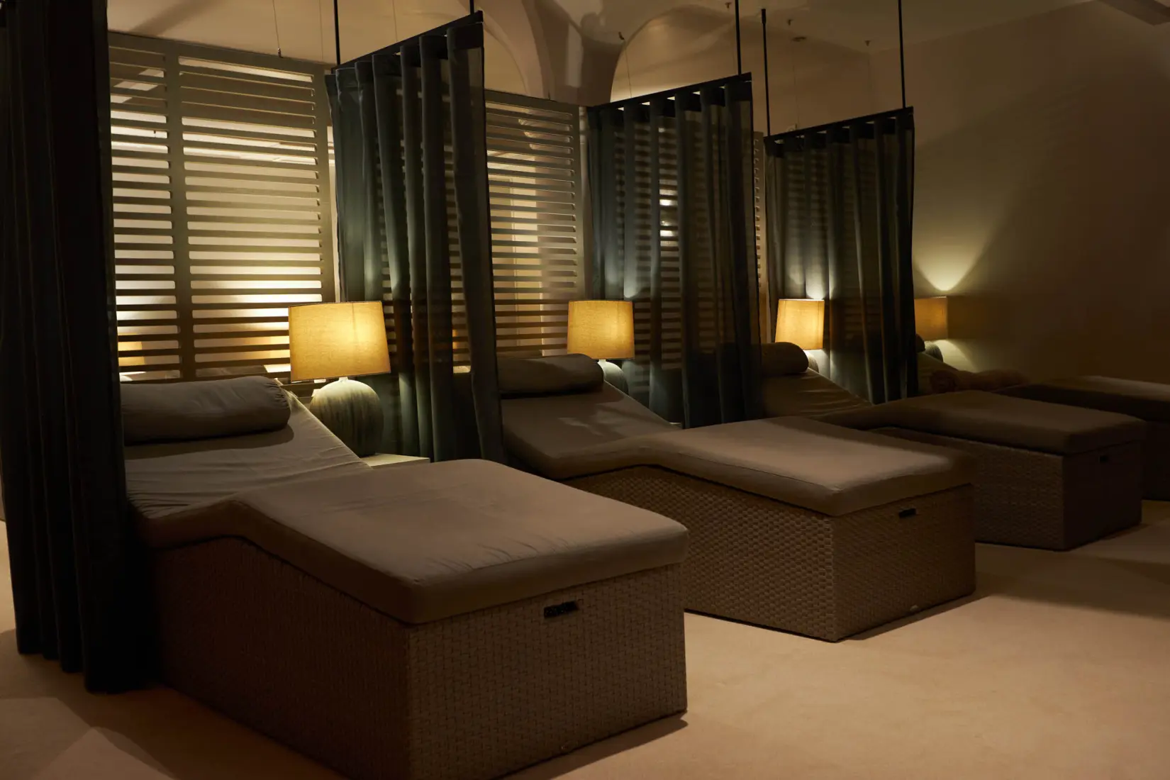 An image of the spa beds at Eden Hall
