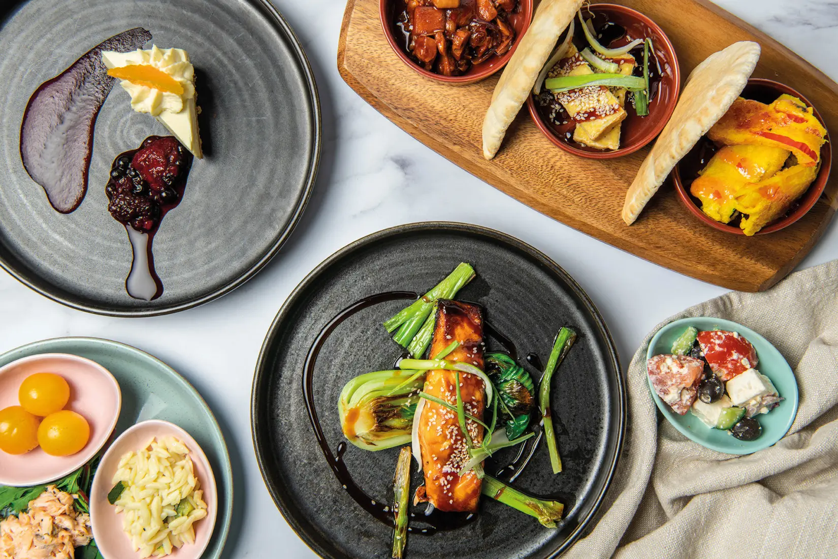 An image of a selection of meals at Eden Hall