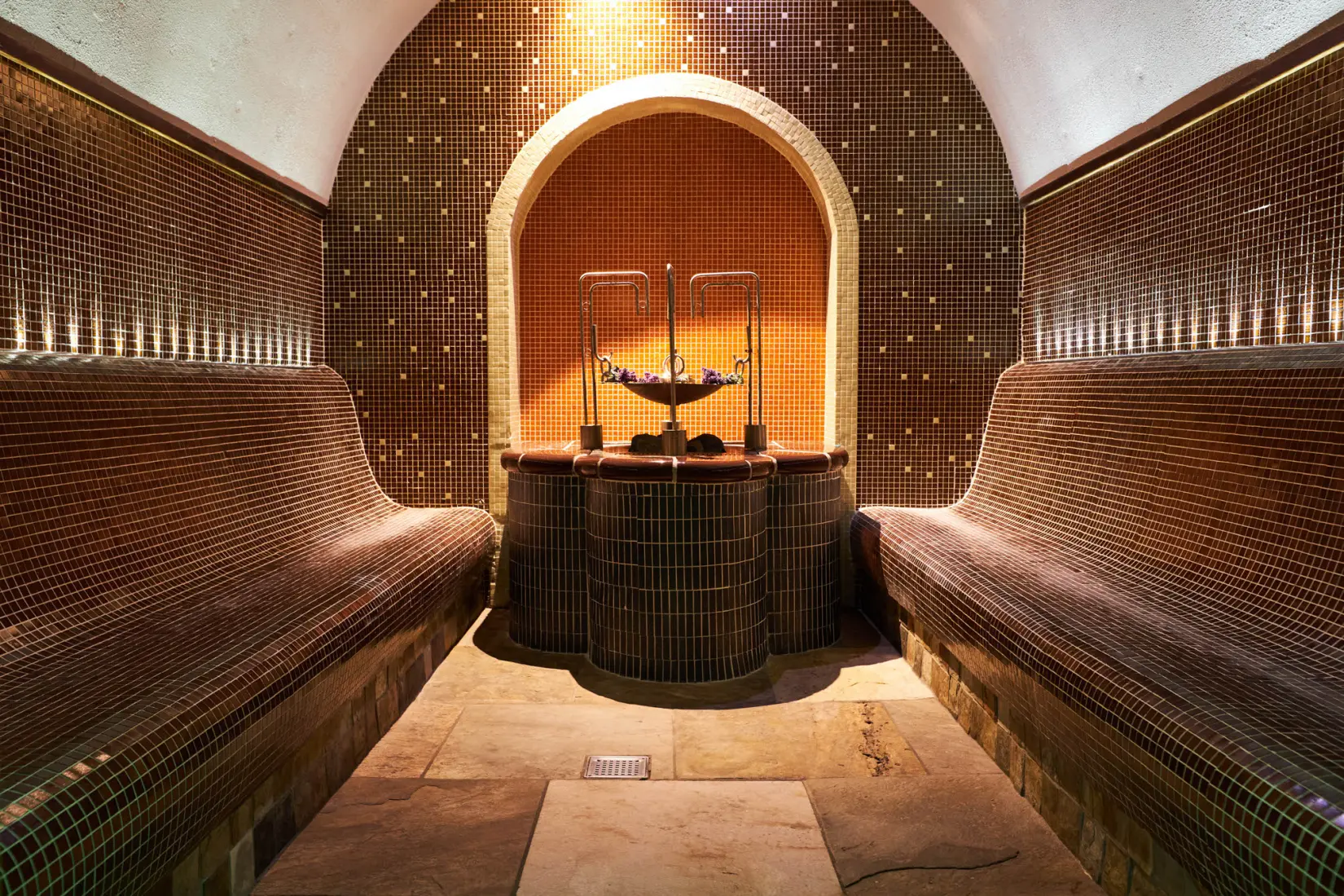 An image of the steam rooms at Eden Hall