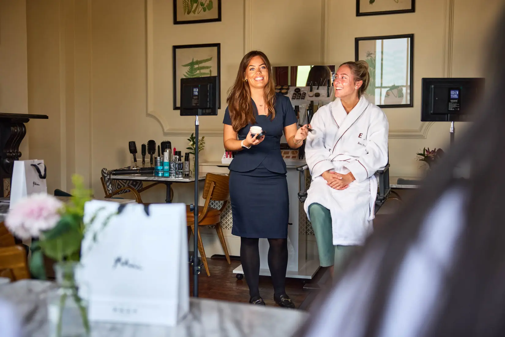 An image of a group having a spa treatment at Eden Hall