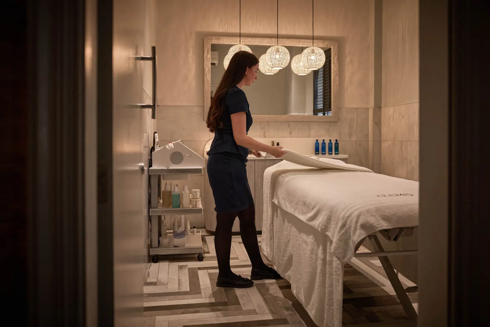 An image of one of the spa rooms at Eden Hall