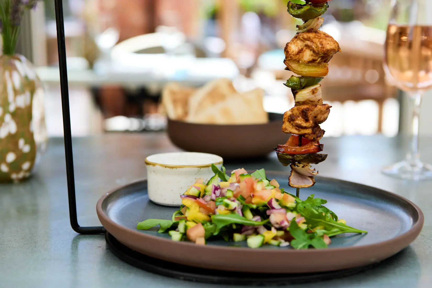 An image of one of the meals at Eden Hall
