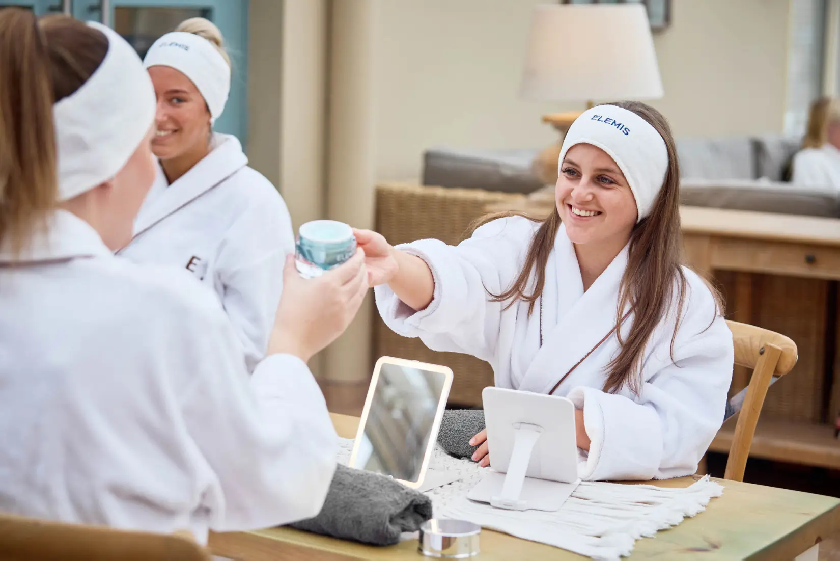 An image of a group spa treatment at Eden Hall