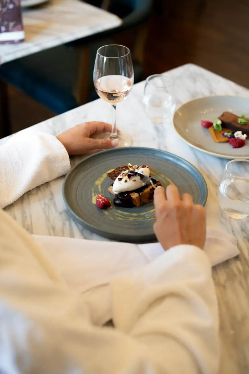 An image of one of the desserts at Eden Hall