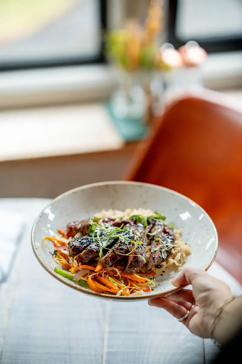 An image of one of the meals at Hoar Cross Hall