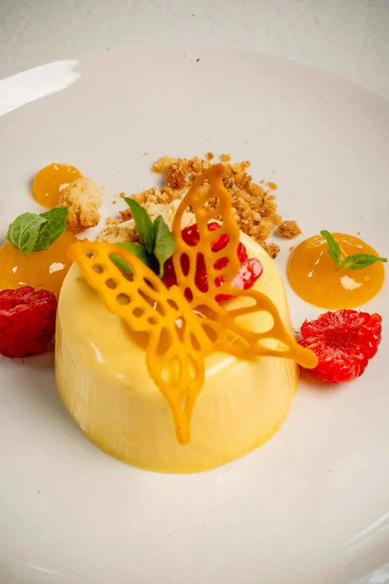 An image of a dessert at Hoar Cross Hall