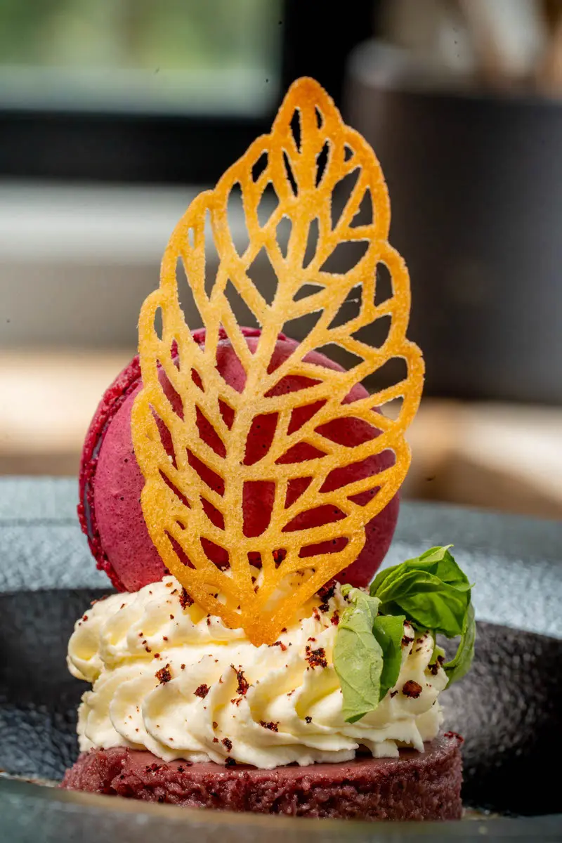 An image of a dessert at Hoar Cross Hall