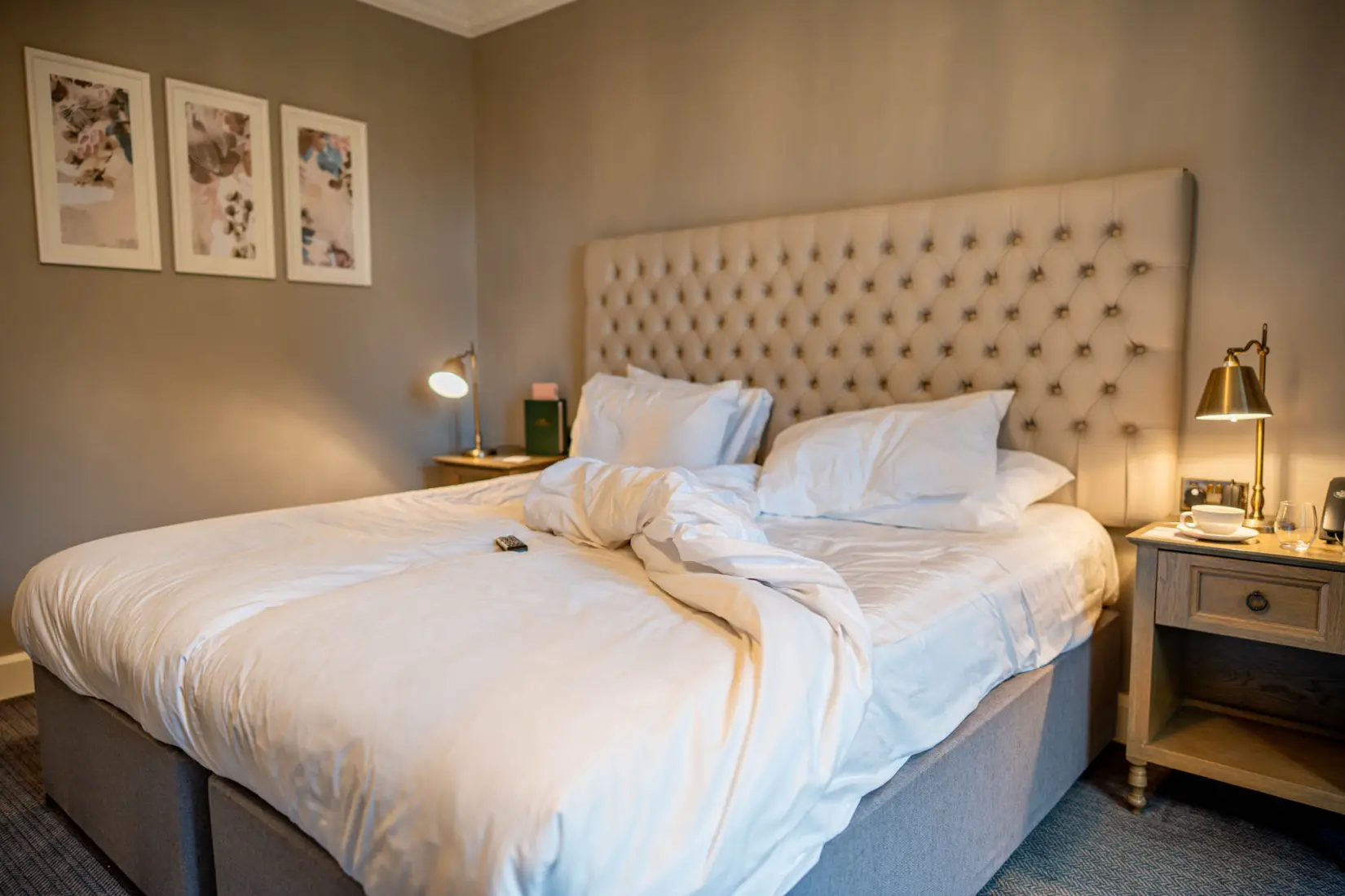 An image of one of the rooms at Hoar Cross Hall