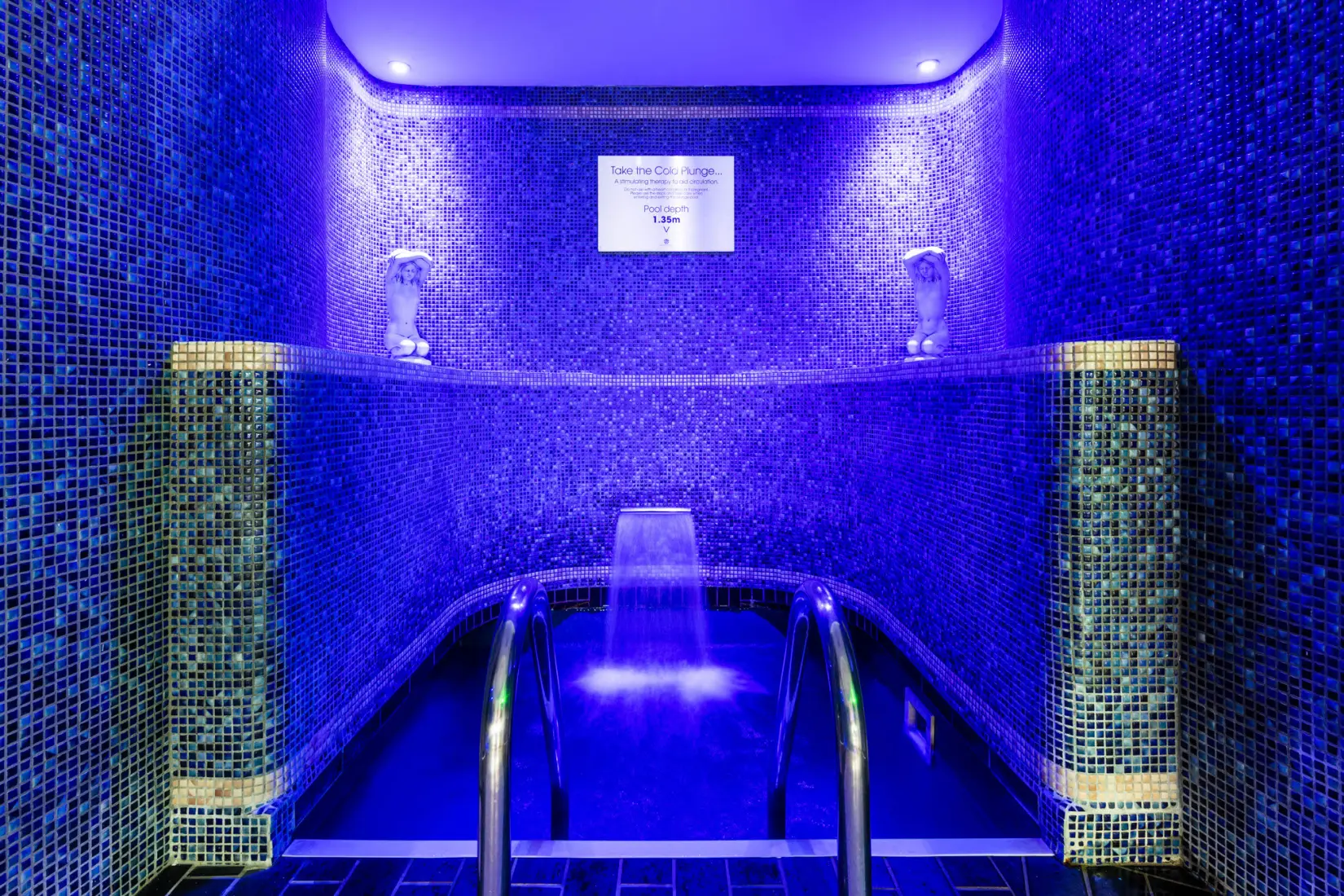 An image of the cold plunge spa rooms at Hoar Cross Hall