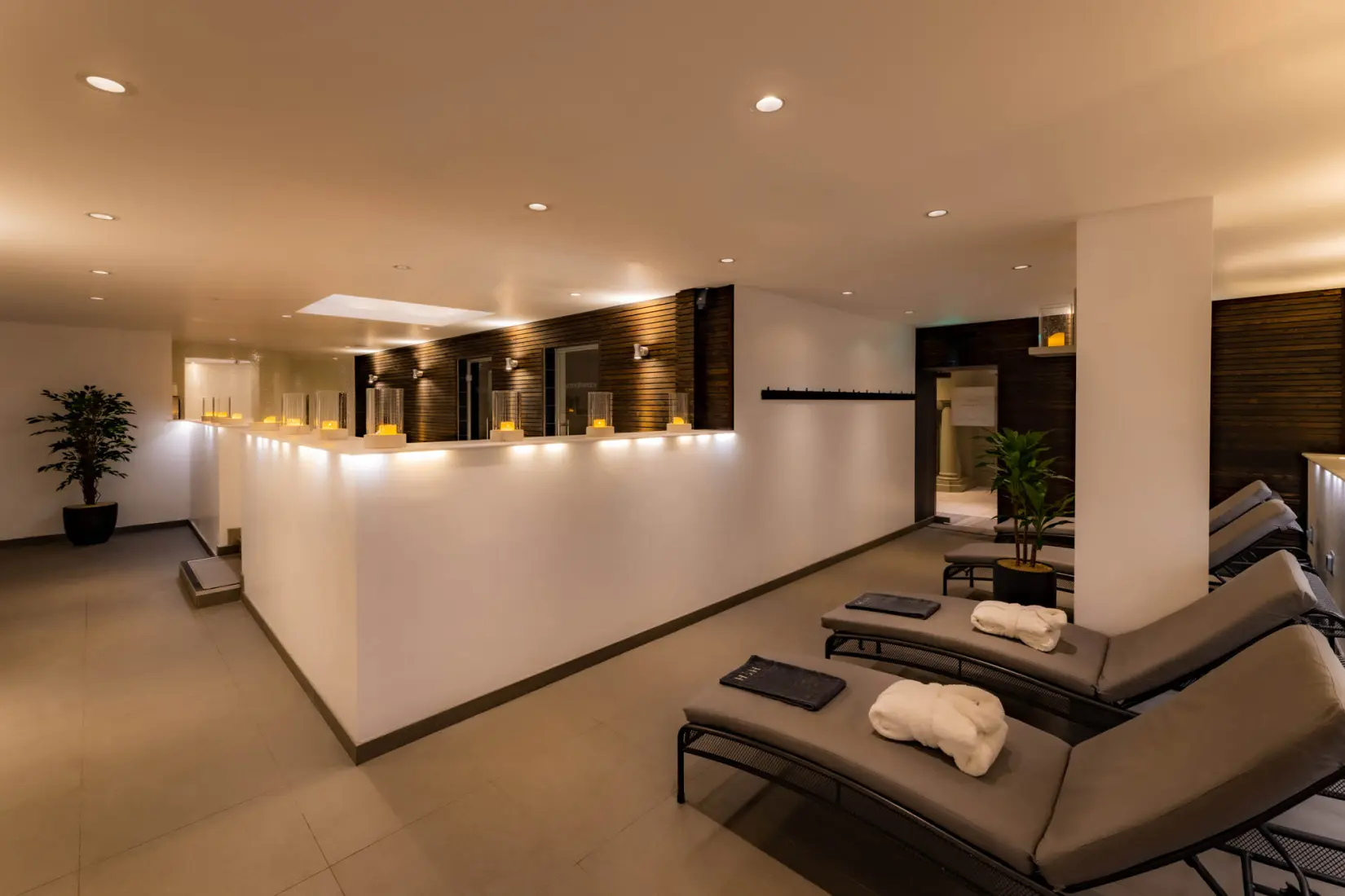 An image of the spa waiting rooms at Hoar Cross Hall