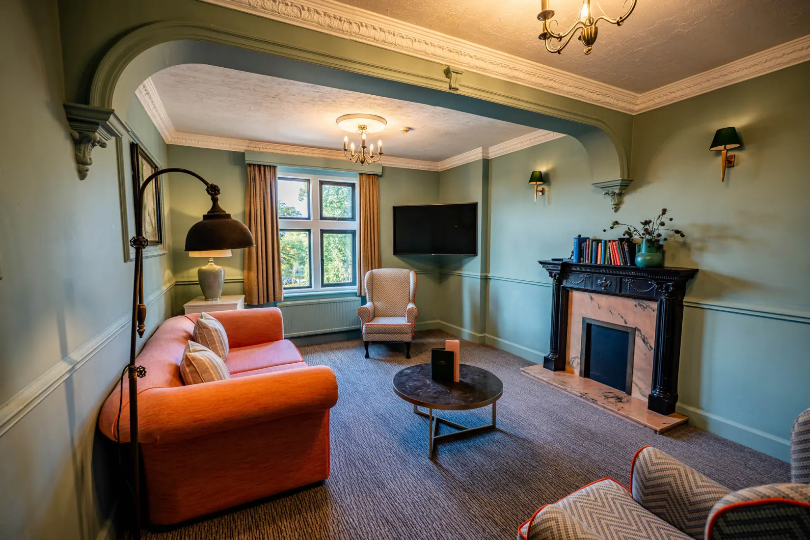 An image of one of the rooms at Hoar Cross Hall