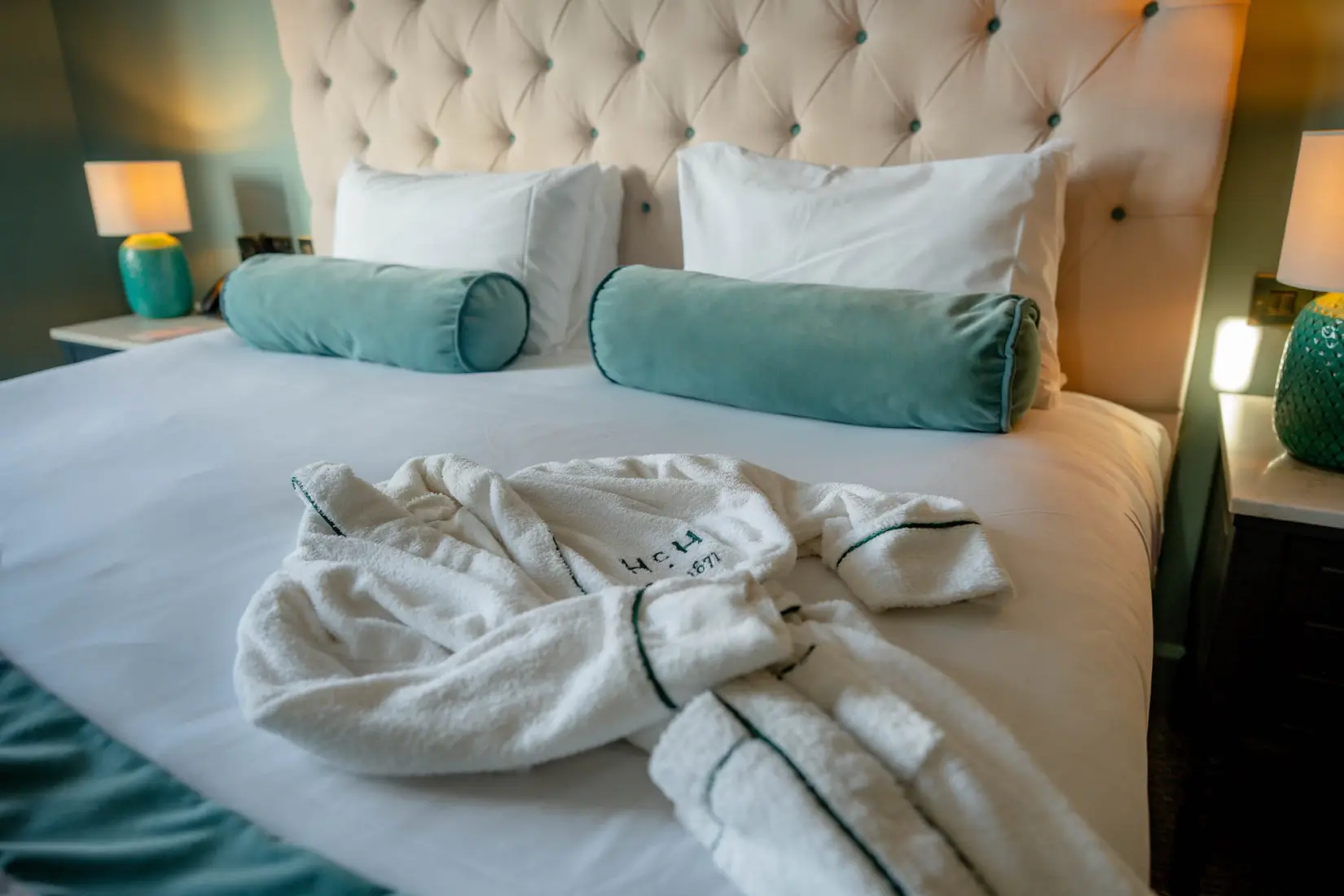 An image of one of the rooms at Hoar Cross Hall