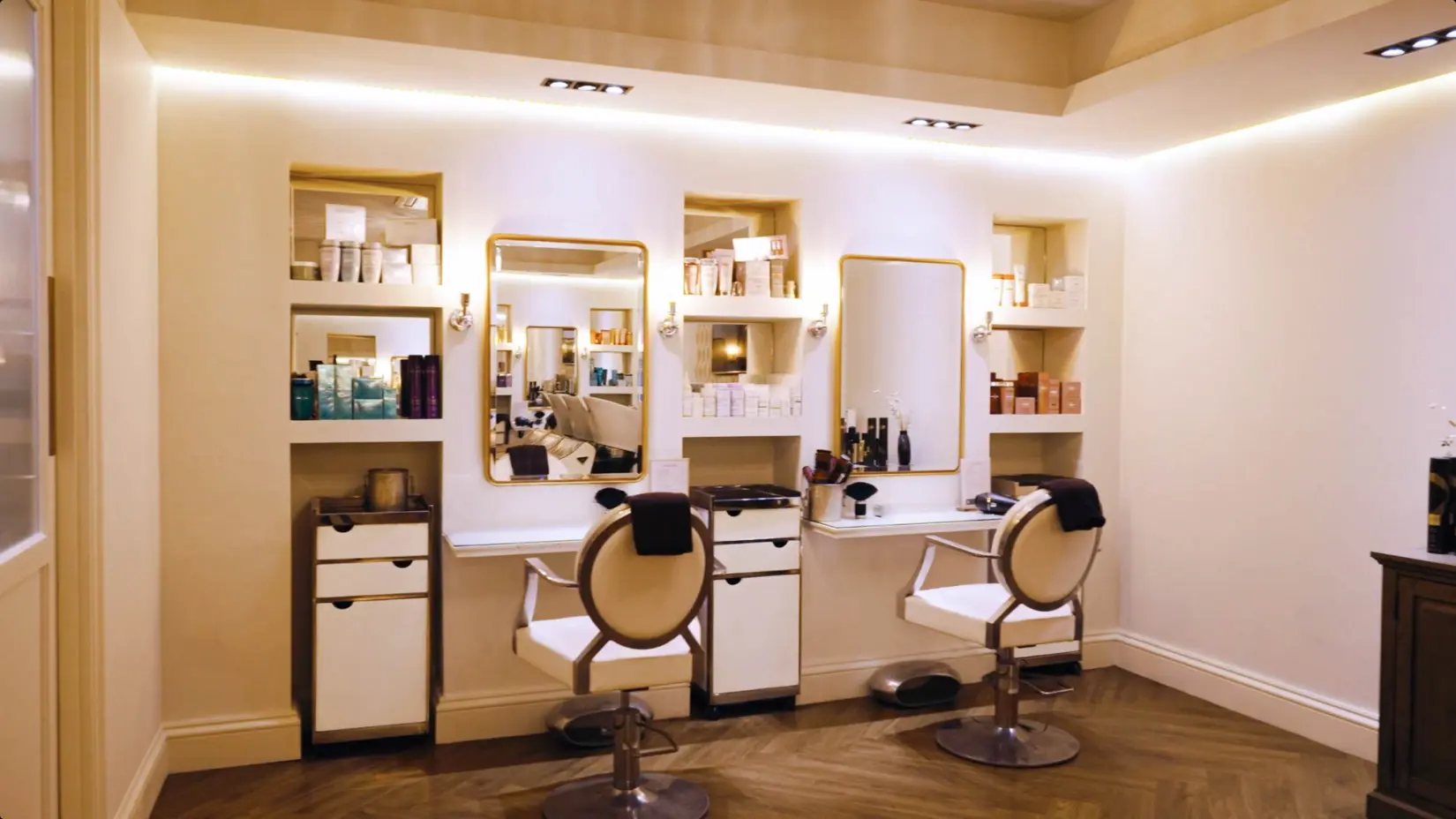 An image of the make up parlour at Hoar Cross Hall