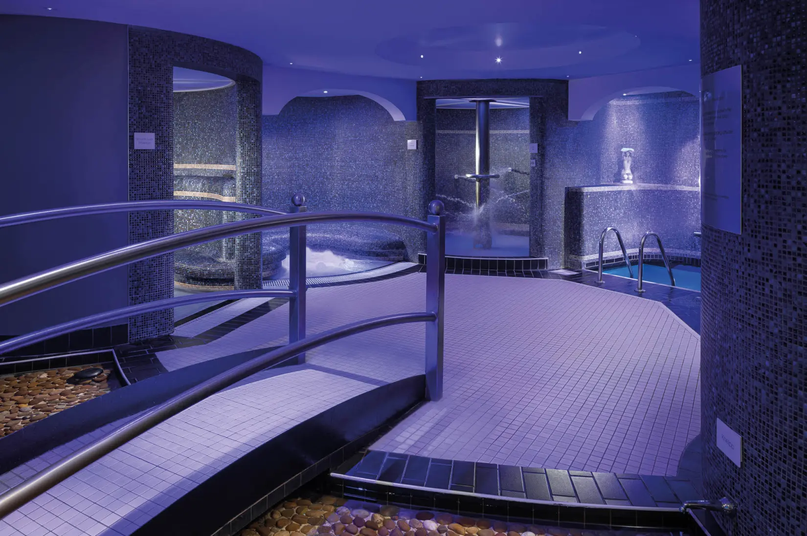 An image of one of the cold plunge rooms at Hoar Cross Hall