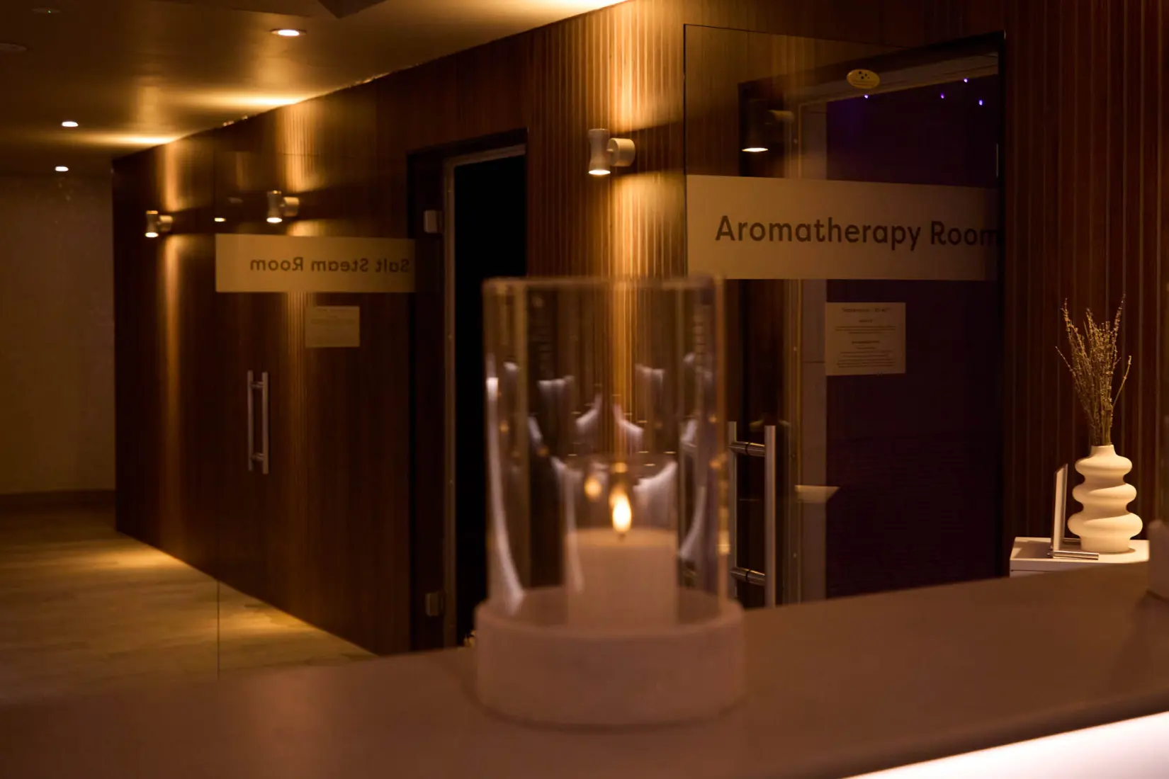 An image of one of the aromatherapy rooms at Hoar Cross Hall