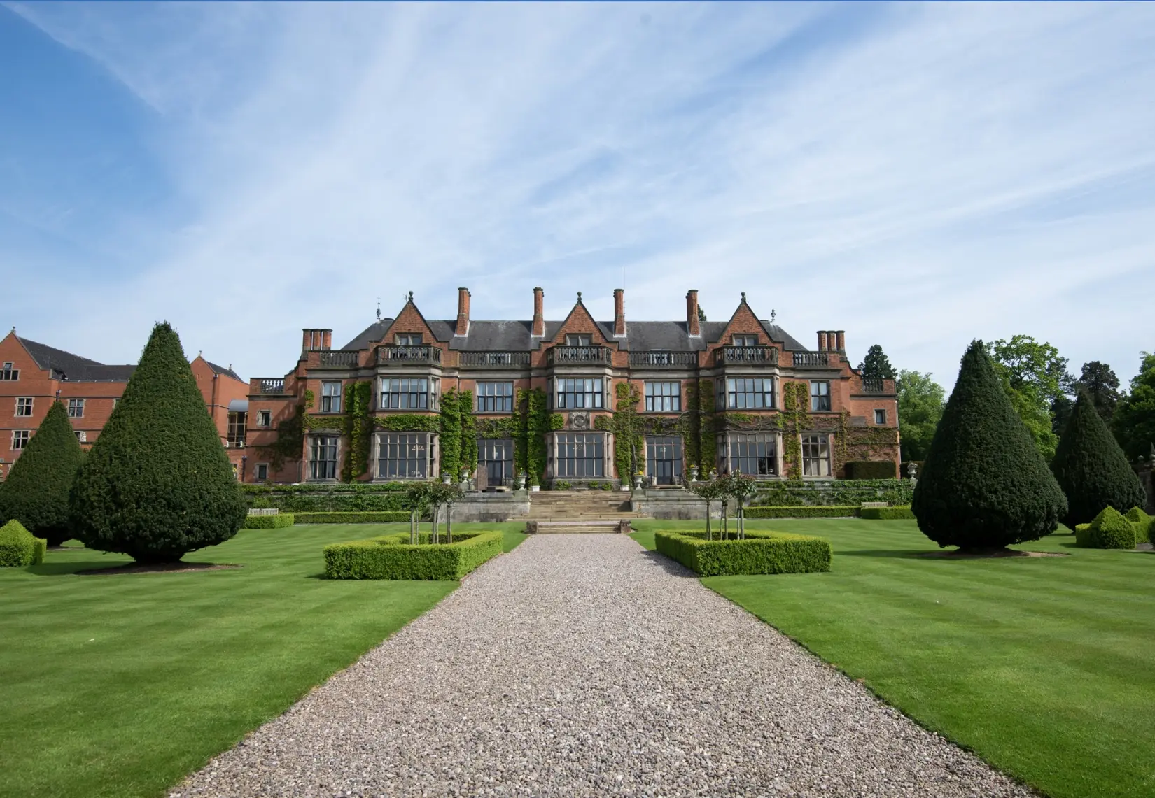 Hoar Cross Hall Summer Garden View JPG