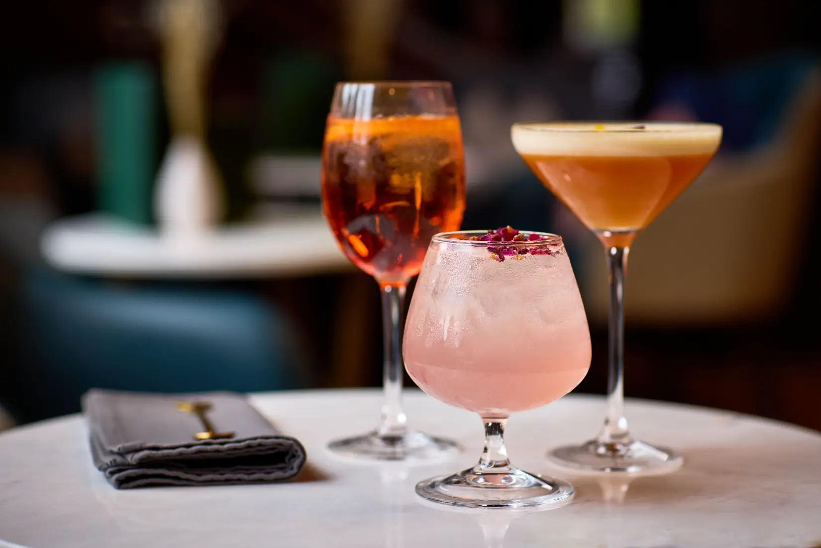 3 different cocktails